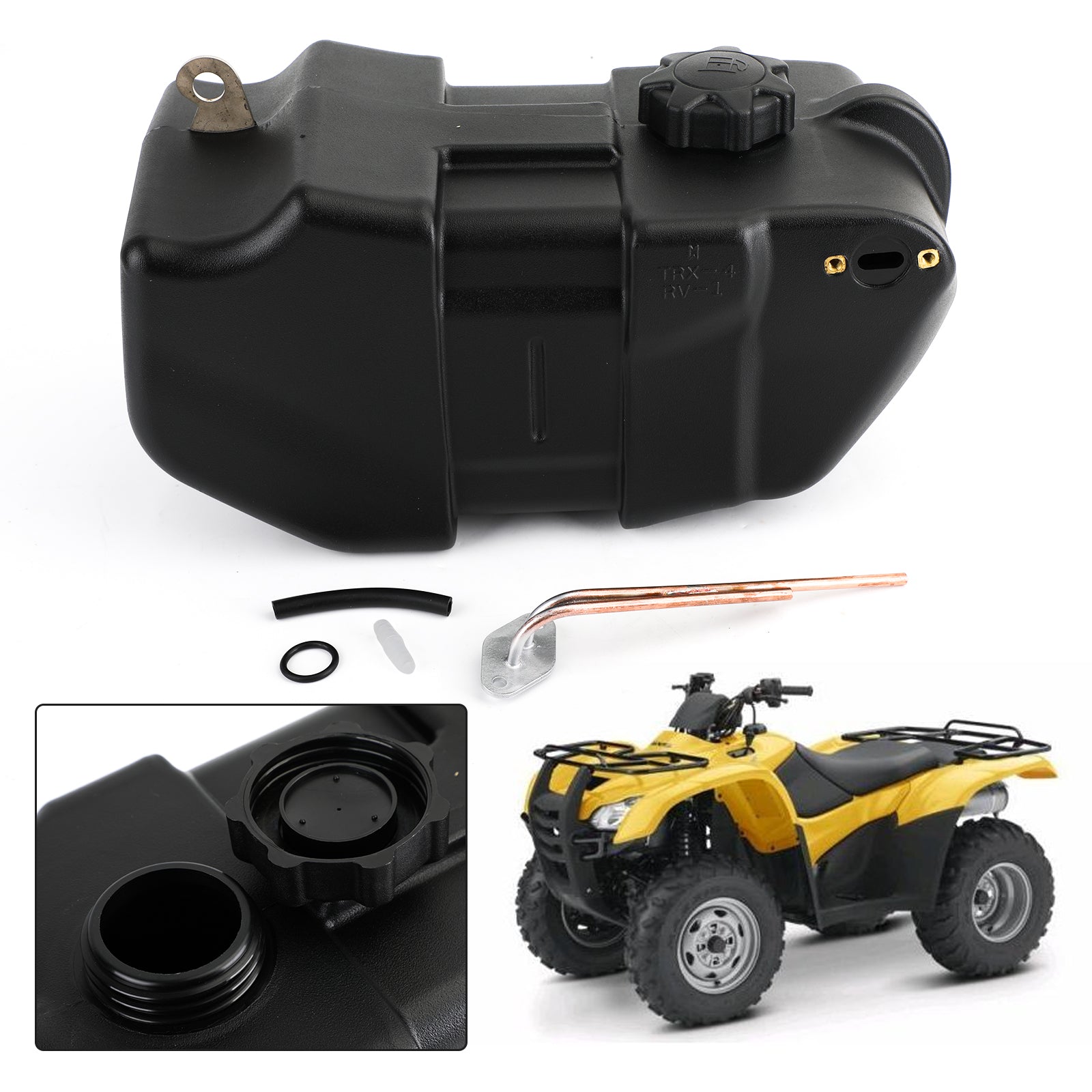 Tanque de combustible apto para Honda TRX350D Fourtrax Foreman 350 ATV 1986-1989 88 87 Generic CA Market