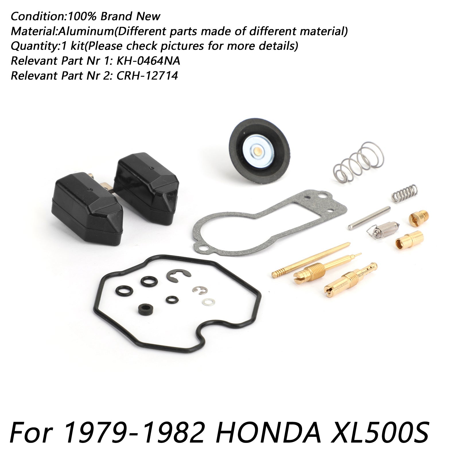Carburetor Repair Rebuild Kit For 1979-1982 1980 81 HONDA XL500 XL500S XL 500 S Generic