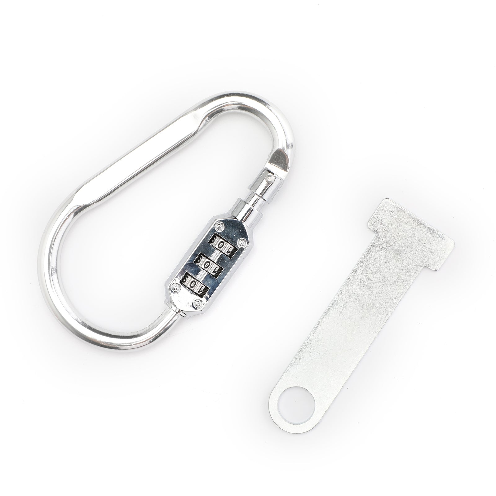 오토바이 헬멧 잠금 장치 + T 바는 최대 1 1/2 핸들 바에 맞습니다. 범용 일반