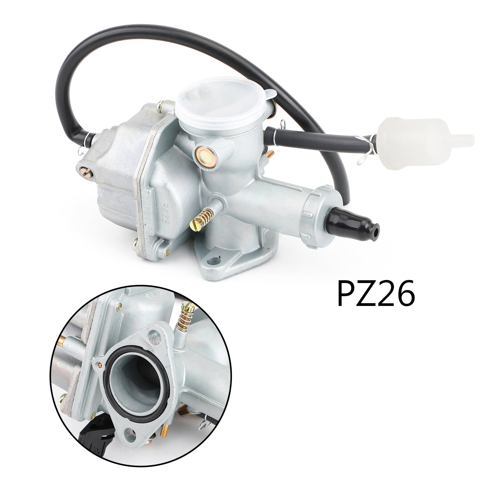 PZ26 Carb Carburetor + Intake Boot Rapaire Kit for 125cc-300cc GY6 ATV Dirt Bike Generic
