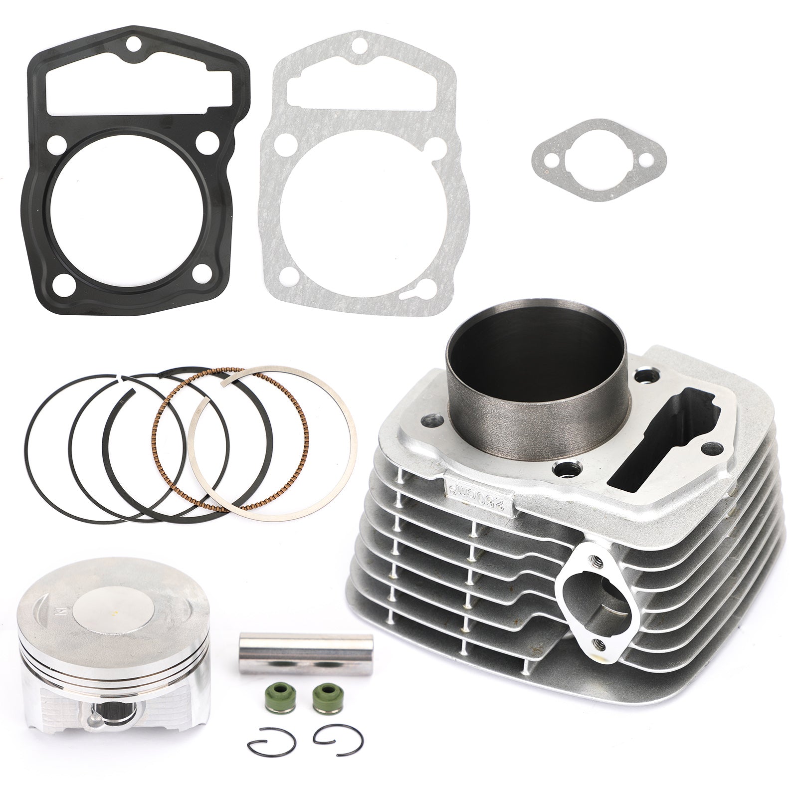 Kit de juntas de pistón de cilindro Mejora de 65,5 mm para Honda 250CM3 ATC200 XL200 250cc Genérico CA Market