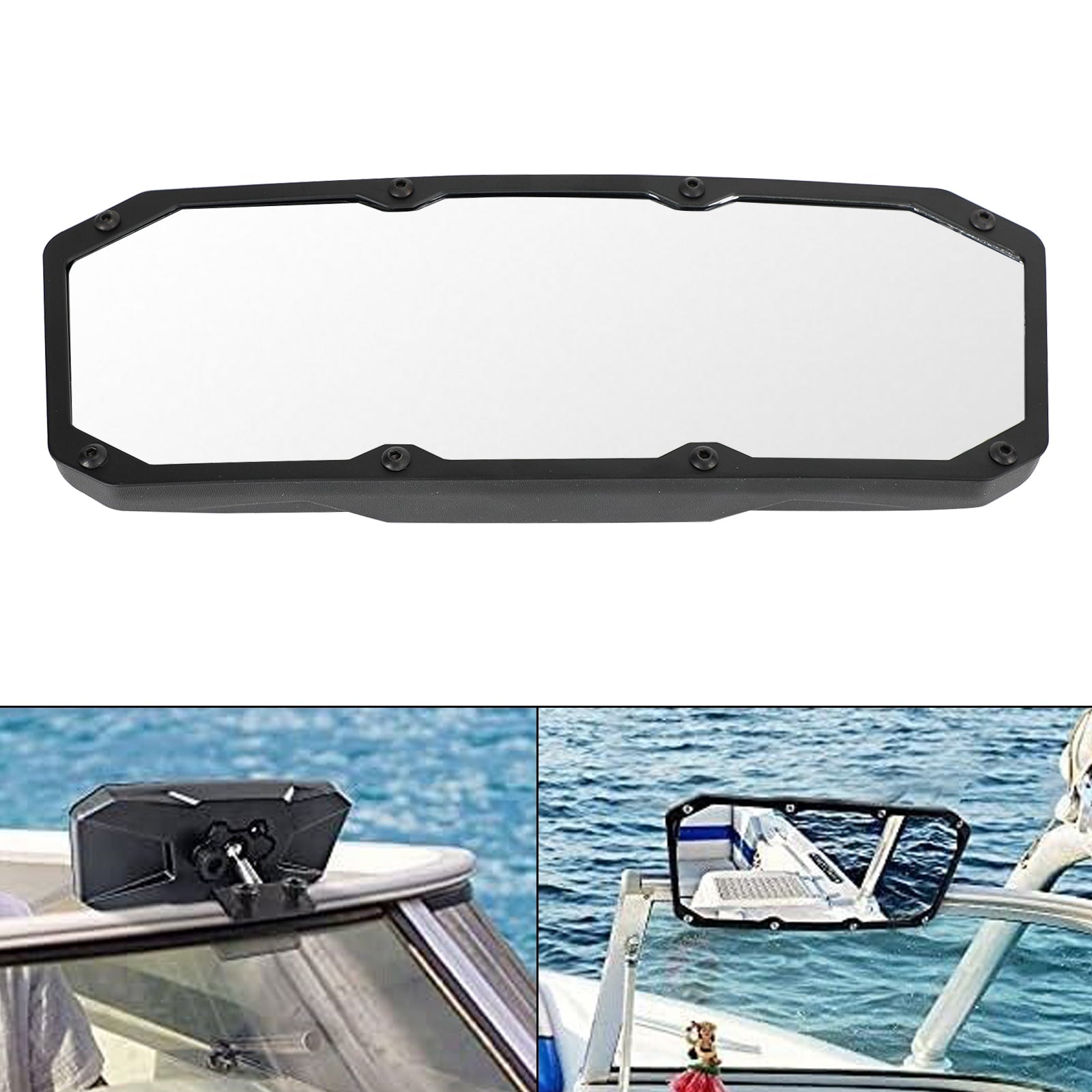 360 ?? Marine Boat Rear view Mirror Universal Nautical Upgrade Wide Angle Convex