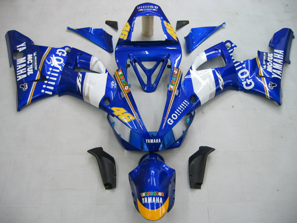 Fairings 2000-2001 Yamaha YZF-R1 Blue White No.46 R1 Generic
