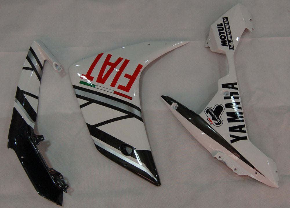 Fairings 2007-2008 Yamaha YZF-R1 Black White FIAT R1 Generic