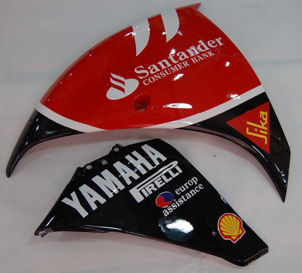 Fairings 2009-2011 Yamaha YZF-R1 Red Black Santander Bank R1 Generic