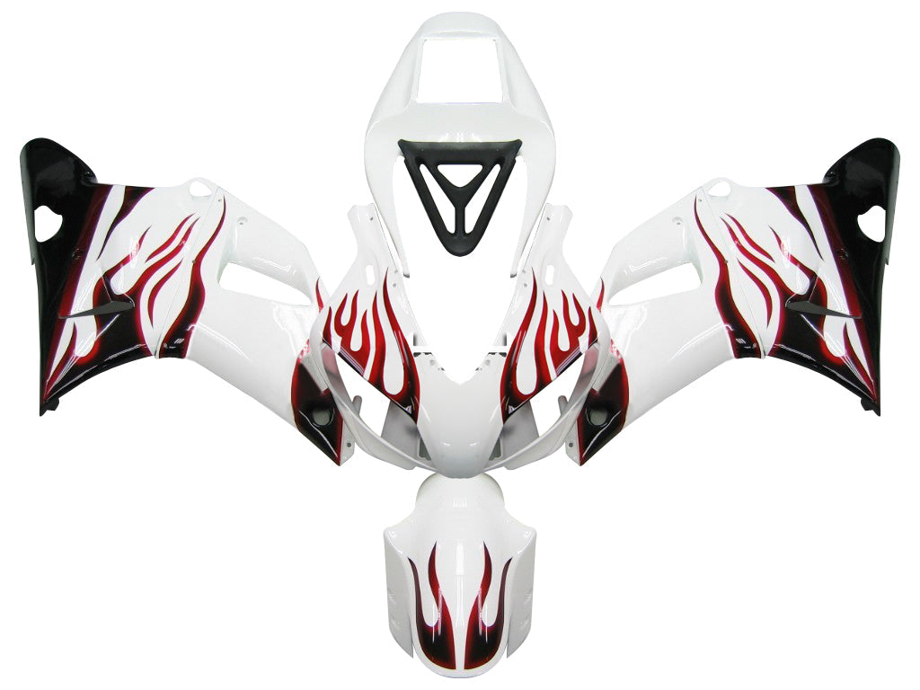 Fairings 1998-1999 Yamaha YZF-R1 White & Red Flame R1 Generic