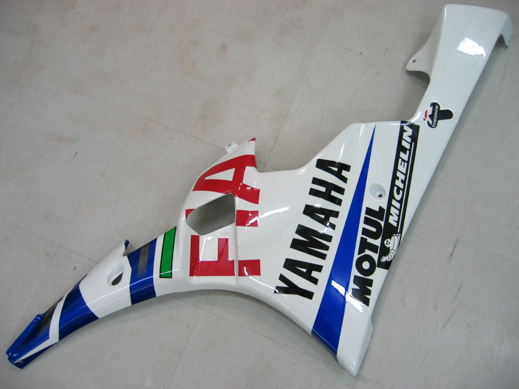 Fairings 2006-2007 Yamaha YZF-R6 White Blue No.46 FIAT R6 Generic