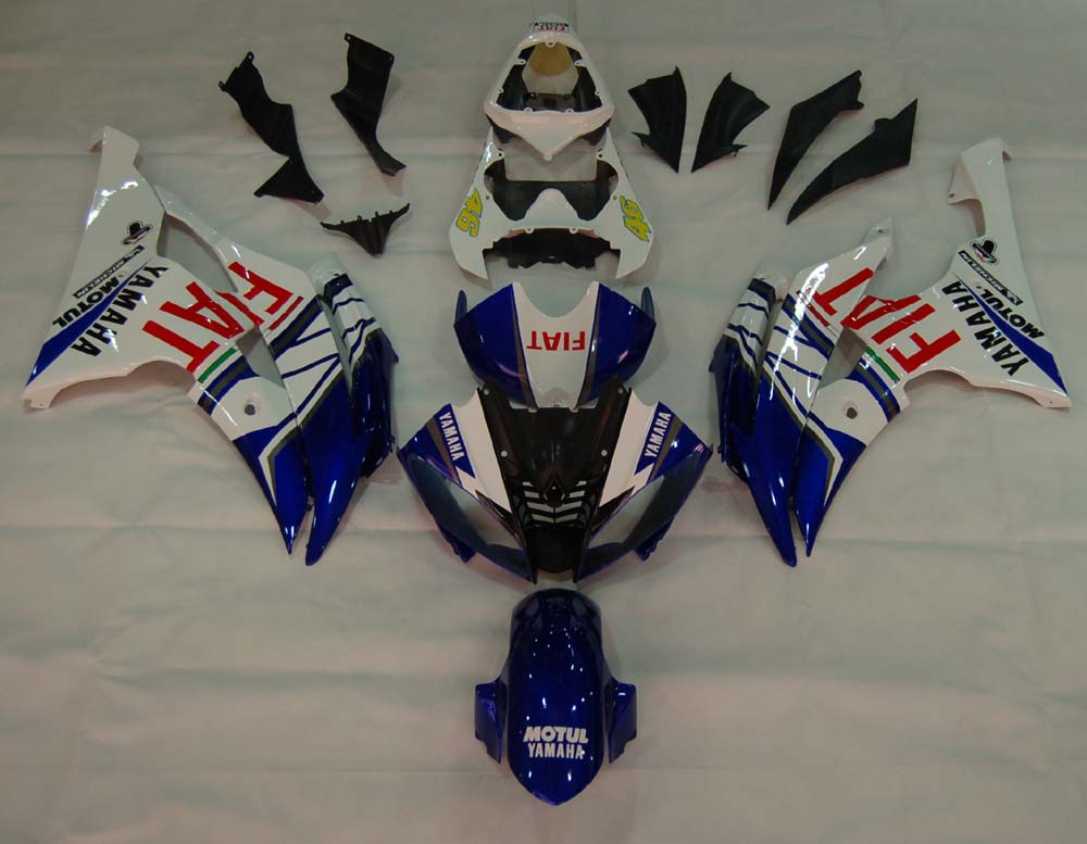 Fairings 2008-2016 Yamaha YZF-R6 White Blue No.46 FIAT R6 Generic