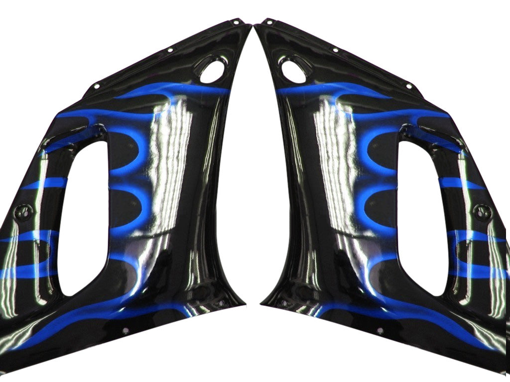 Fairings 1998-2002 Yamaha YZF-R6 Black & Blue Flame R6 Generic