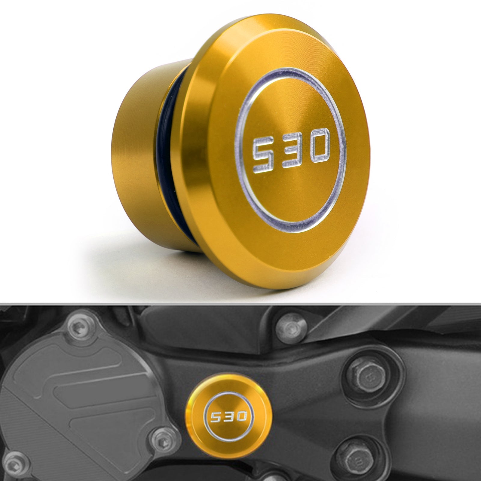 Cubierta protectora para orificio de marco de motocicleta CNC para Yamaha t-max Tmax 530 2005-2016 genérico