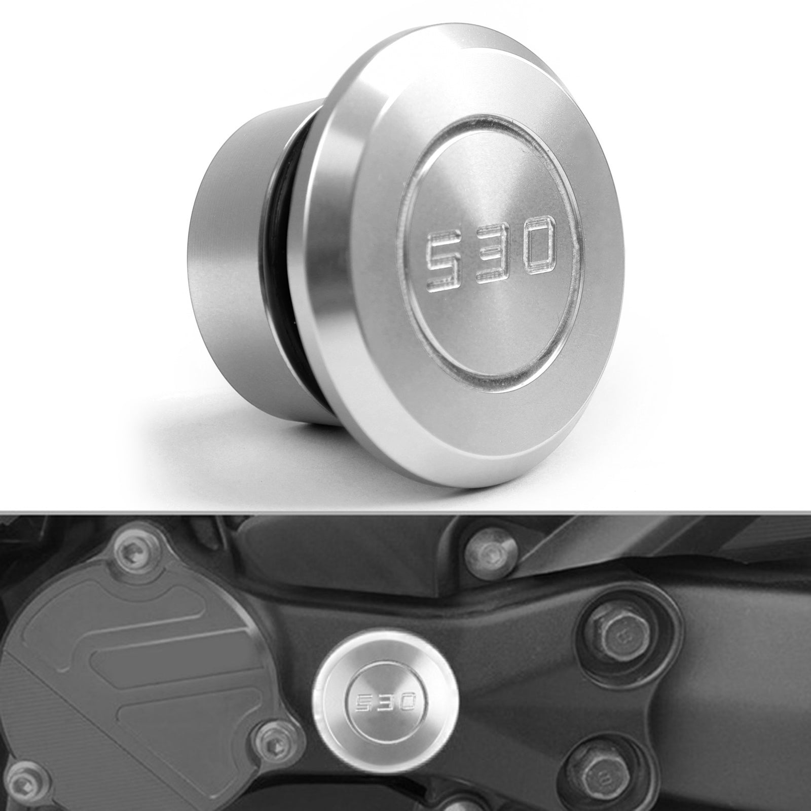 Cubierta protectora para orificio de marco de motocicleta CNC para Yamaha t-max Tmax 530 2005-2016 genérico