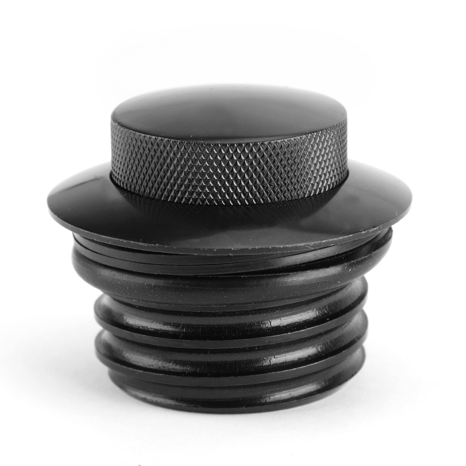 2x Black Flush Pop Up Fuel Gas Cap Fit for Sportster Softail Dyna 82-10 Generic