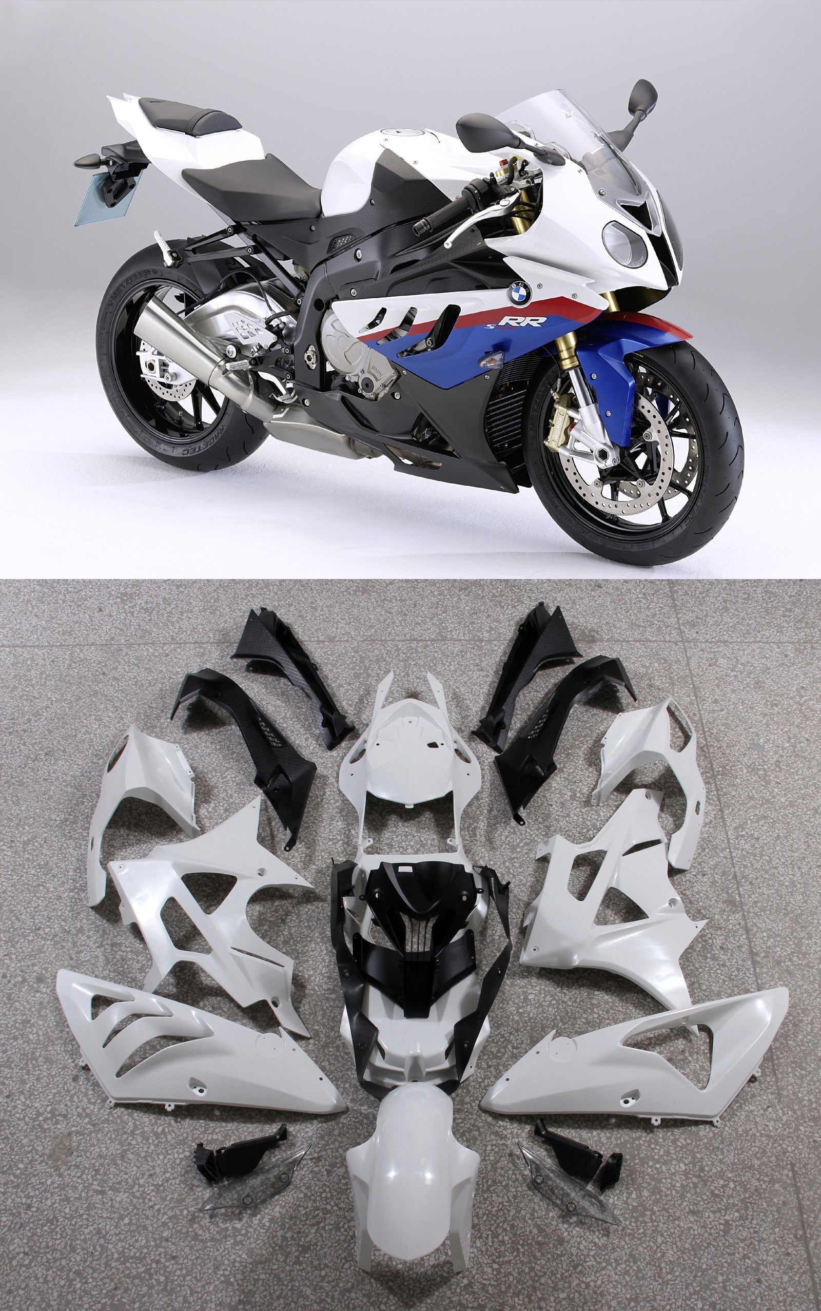 Fairings for 2009-2014 BMW S1000RR Red White Blue SRR Generic
