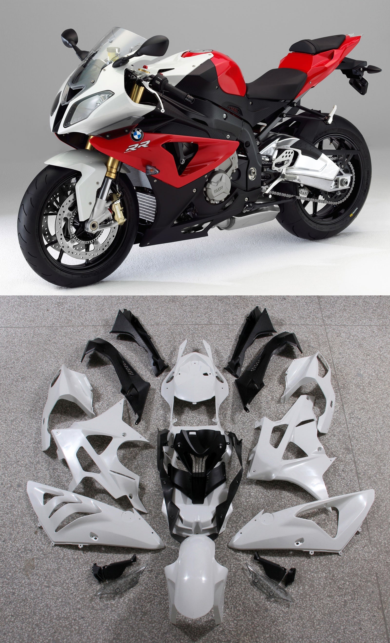 Fairings for 2009-2014 BMW S1000RR Red SRR Generic