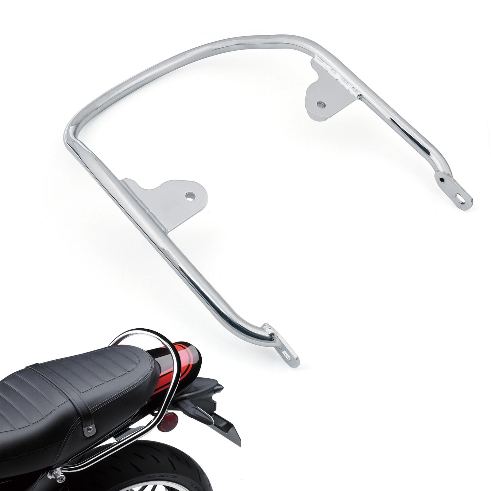 Large Passenger Rear Seat Hand Handle Grab Bar Rail Fit for Kawasaki Z900RS / Cafe 2018-2025