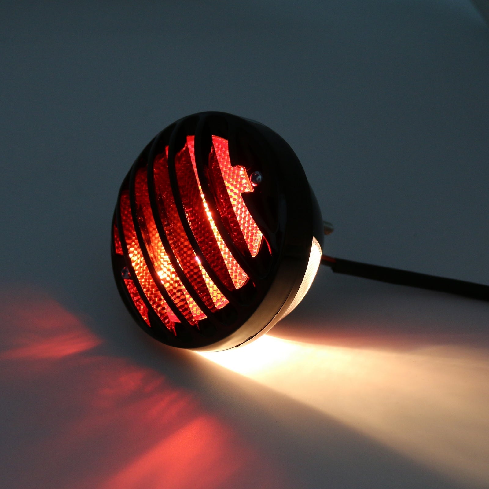 할리 바버 쵸퍼 랫 커스텀 제네릭용 원형 오토바이 테일 브레이크 라이트