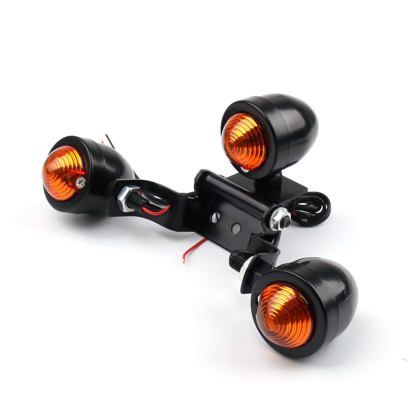 범용 오토바이 마운트 번호판 브래킷 테일라이트 브레이크 라이트 일반