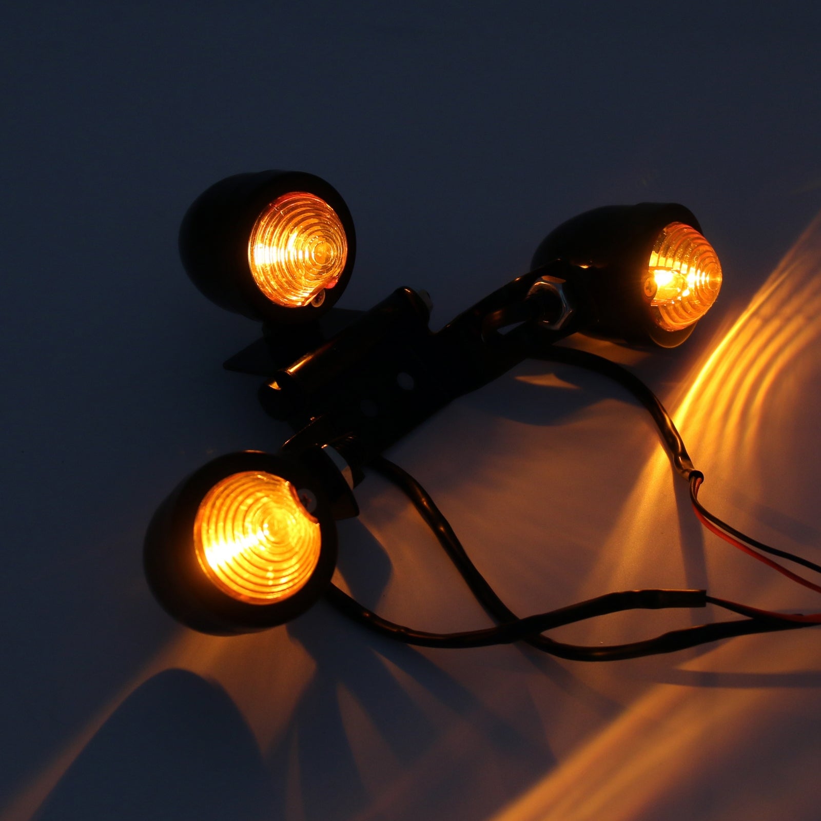 범용 오토바이 마운트 번호판 브래킷 테일라이트 브레이크 라이트 일반