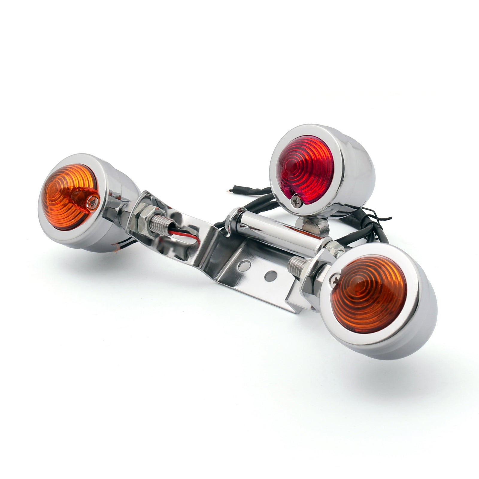 범용 오토바이 마운트 번호판 브래킷 테일라이트 브레이크 라이트 일반