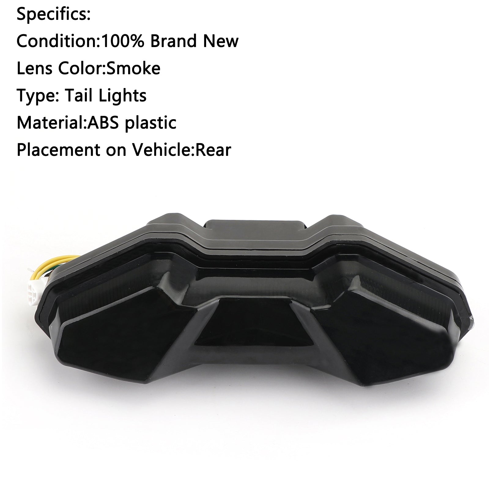 야마하 FJ09 MT-09 트레이서 2015-2018용 모토 LED 브레이크 러닝 테일 라이트 (스모크 제네릭)