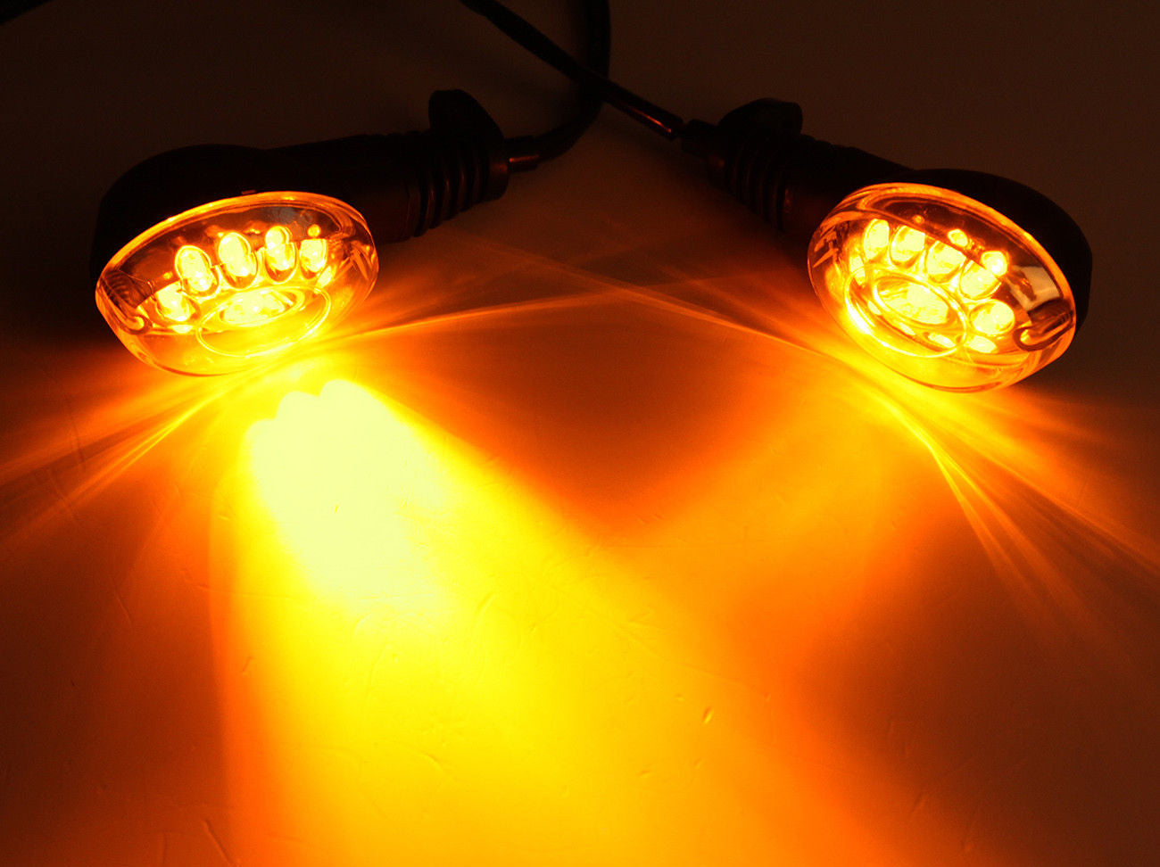 Front Rear LED Turn Signals Blinker Indicator Amber Kawasaki NINJA 250R (08-12) Generic