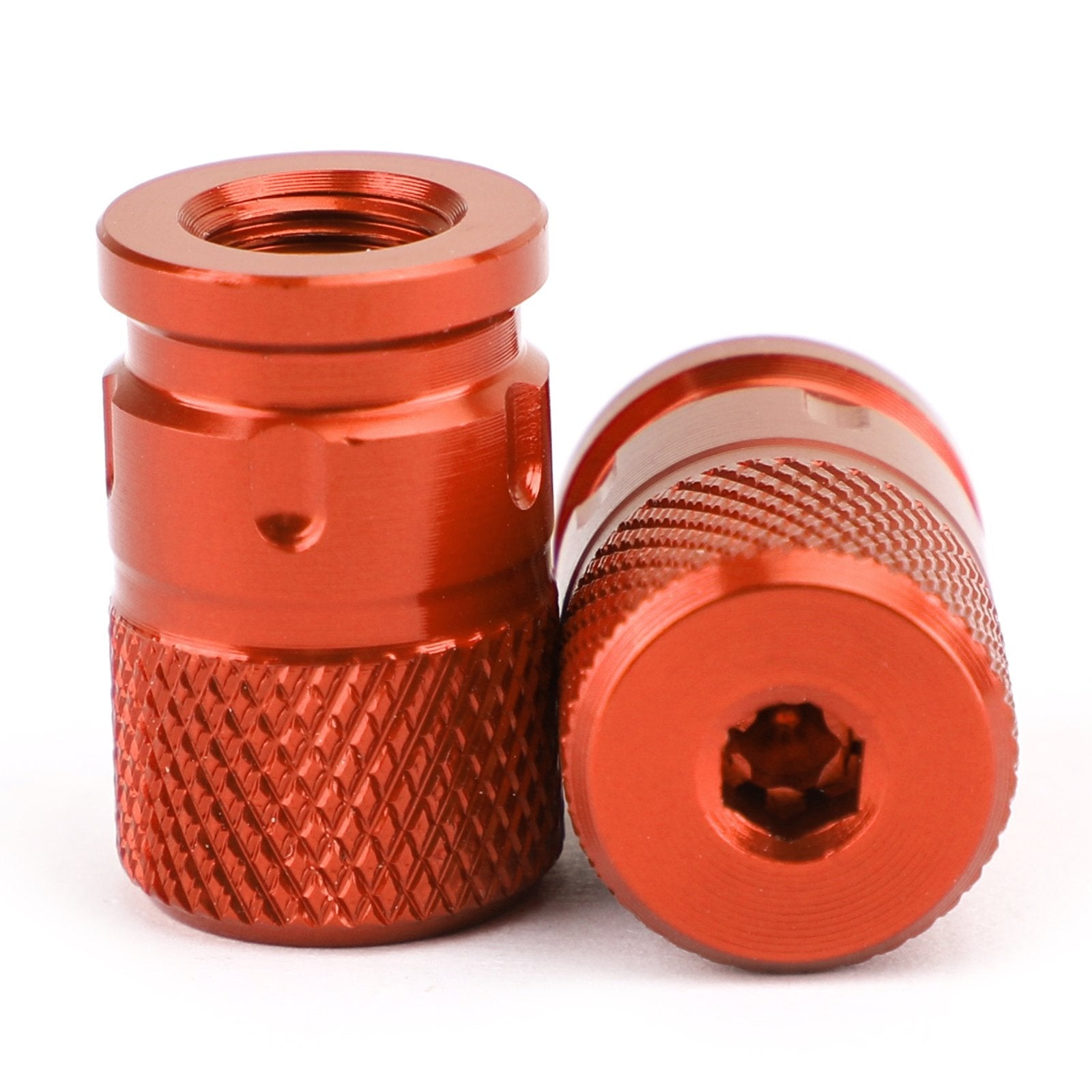 자동차 트럭 자전거 오토바이용 CNC 빌릿 도난 방지 타이어 밸브 스템 캡 쌍