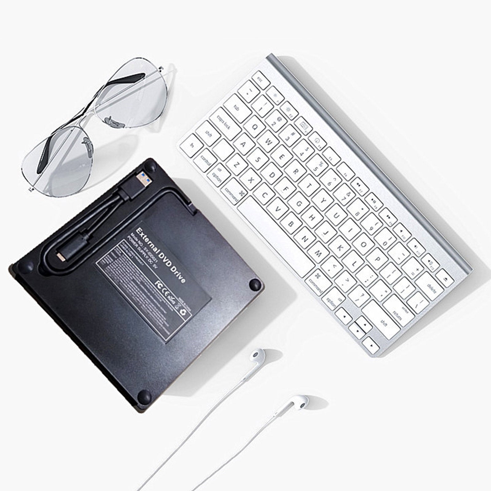 6X Blu ray Burner USB Externo Super Slim BD DVD CD RW Disc Writer Reproductor de películas