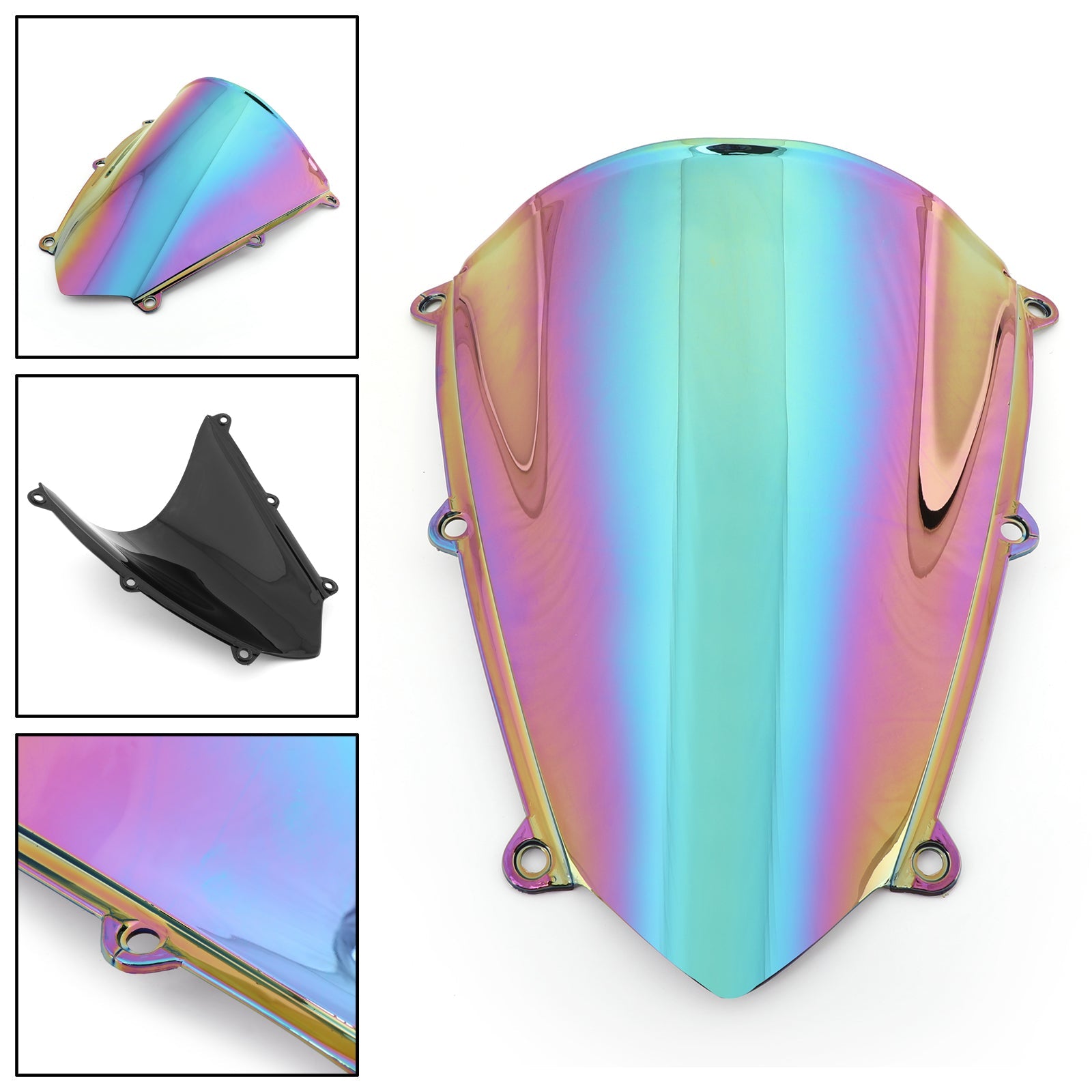 혼다 CBR600RR 2007-2008용 윈드실드 더블 버블, 7가지 색상, 일반