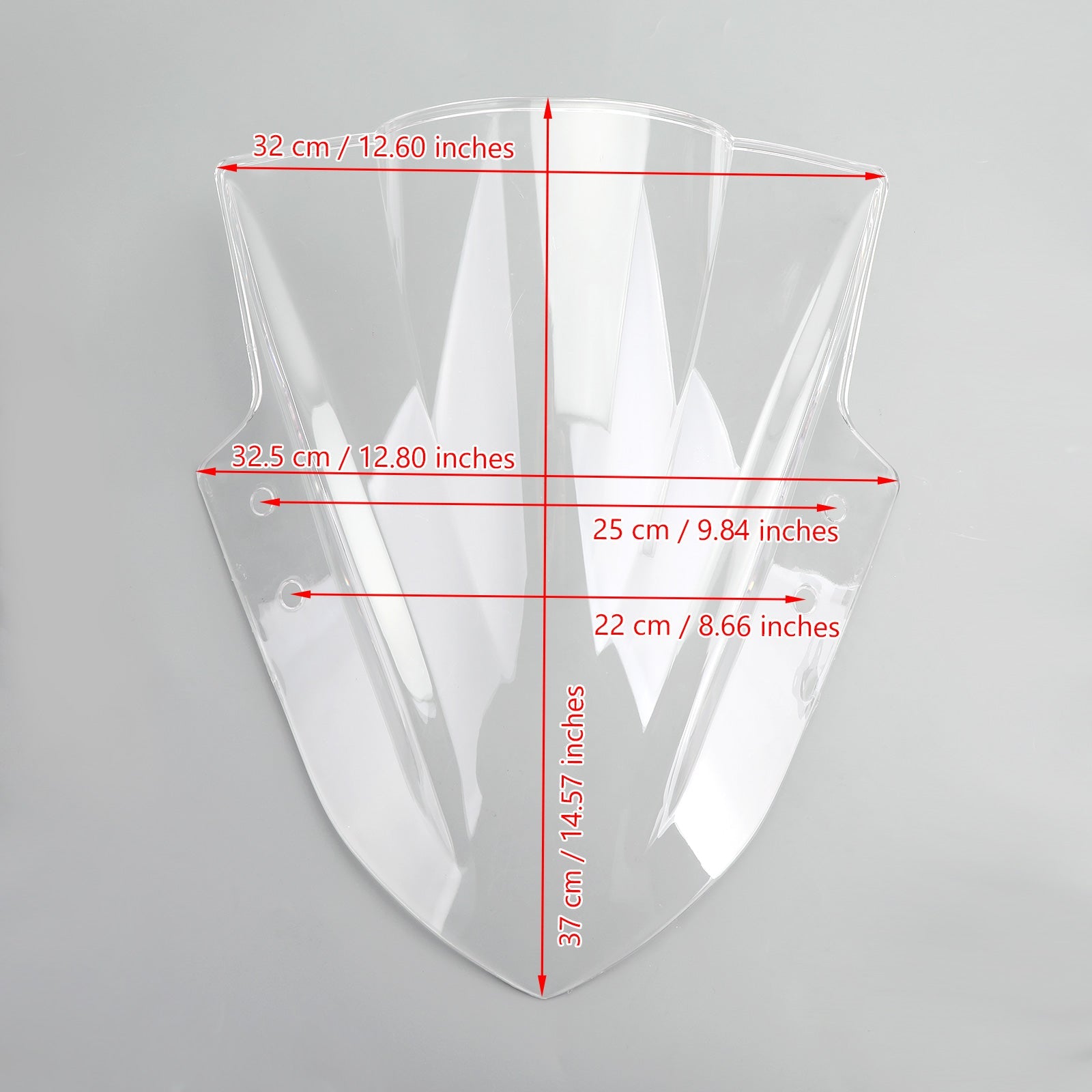 Universal 7/8'' 22mm Handlebar ABS Plastic Motorcycle Windshield WindScreen Generic