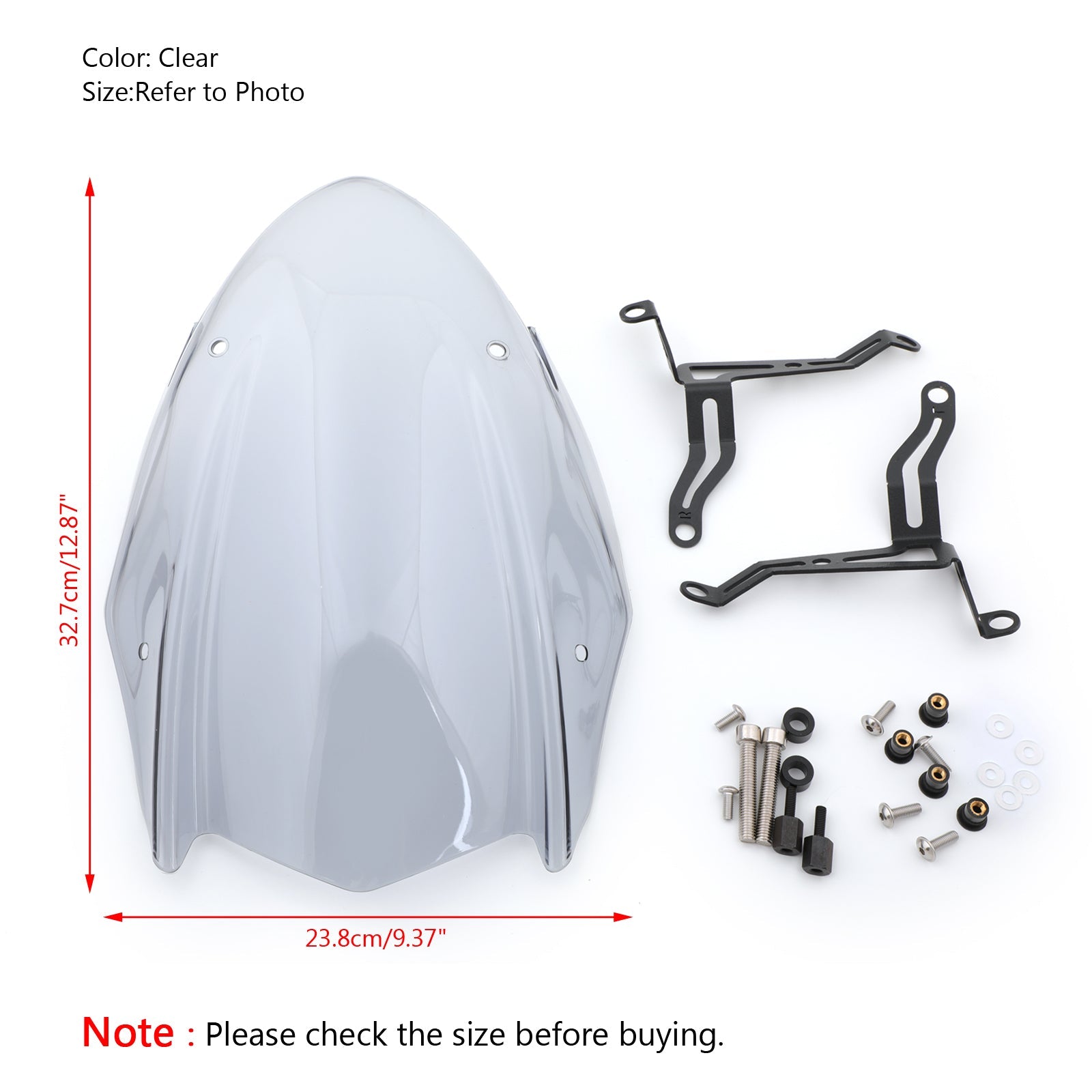 Pantalla de parabrisas ABS con soporte para Suzuki GSX-S 750 2017 genérico