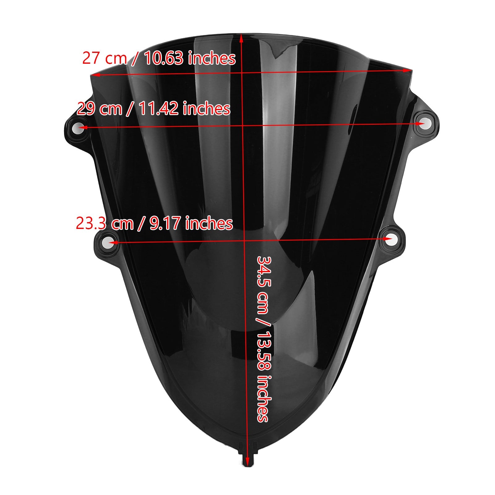 ABS Plastic Motorcycle Windshield WindScreen for Yamaha YZF R15 V3 2017-2020 Generic