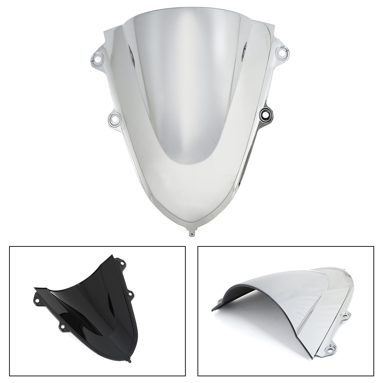 ABS Plastic Motorcycle Windshield WindScreen for Yamaha YZF R15 V3 2017-2020 Generic