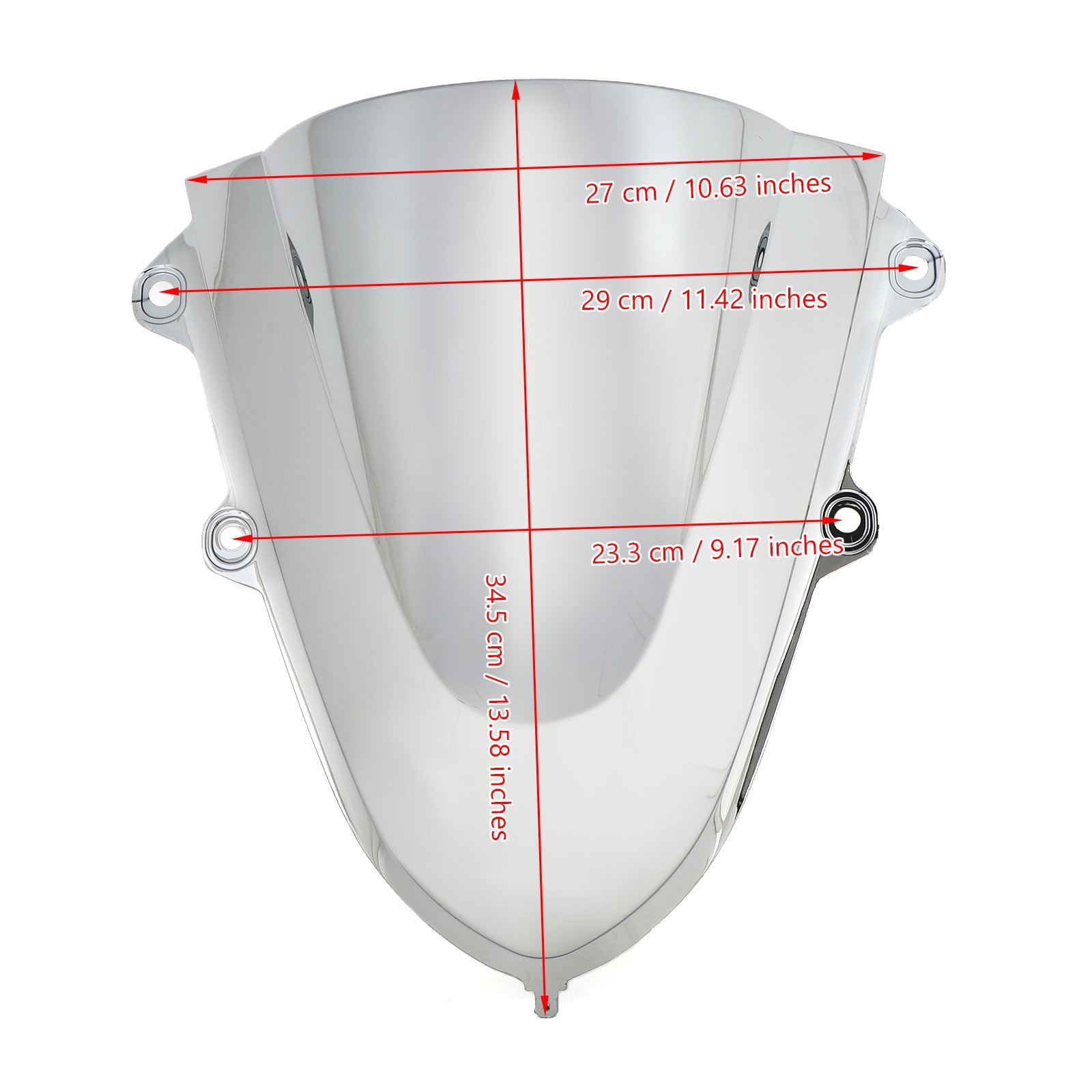 ABS Plastic Motorcycle Windshield WindScreen for Yamaha YZF R15 V3 2017-2020 Generic