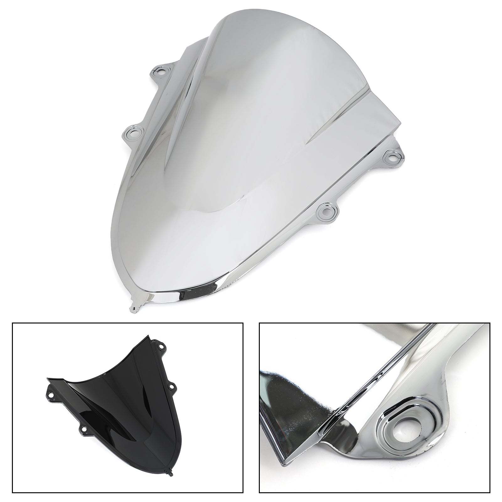 ABS Plastic Motorcycle Windshield WindScreen for Yamaha YZF R15 V3 2017-2020 Generic