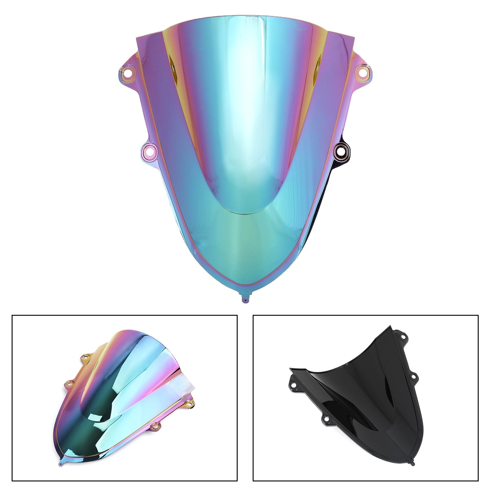 ABS Plastic Motorcycle Windshield WindScreen for Yamaha YZF R15 V3 2017-2020 Generic