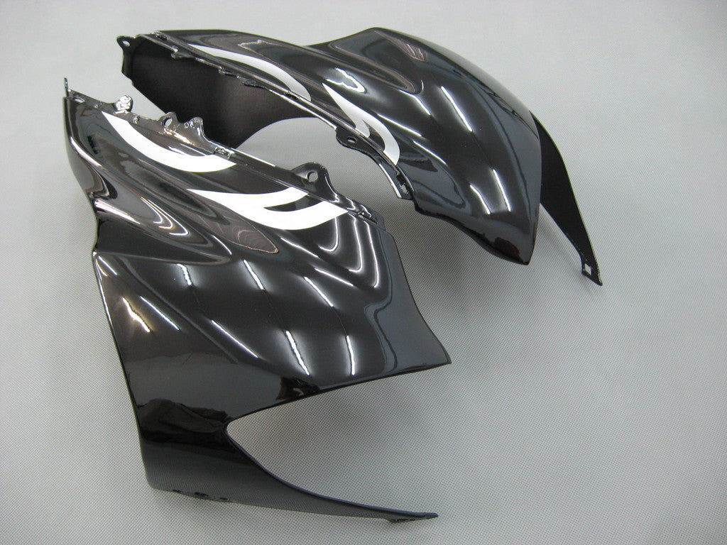 Fairings 2004-2005 Kawasaki ZX 10R Black & Silver Flame Ninja Generic