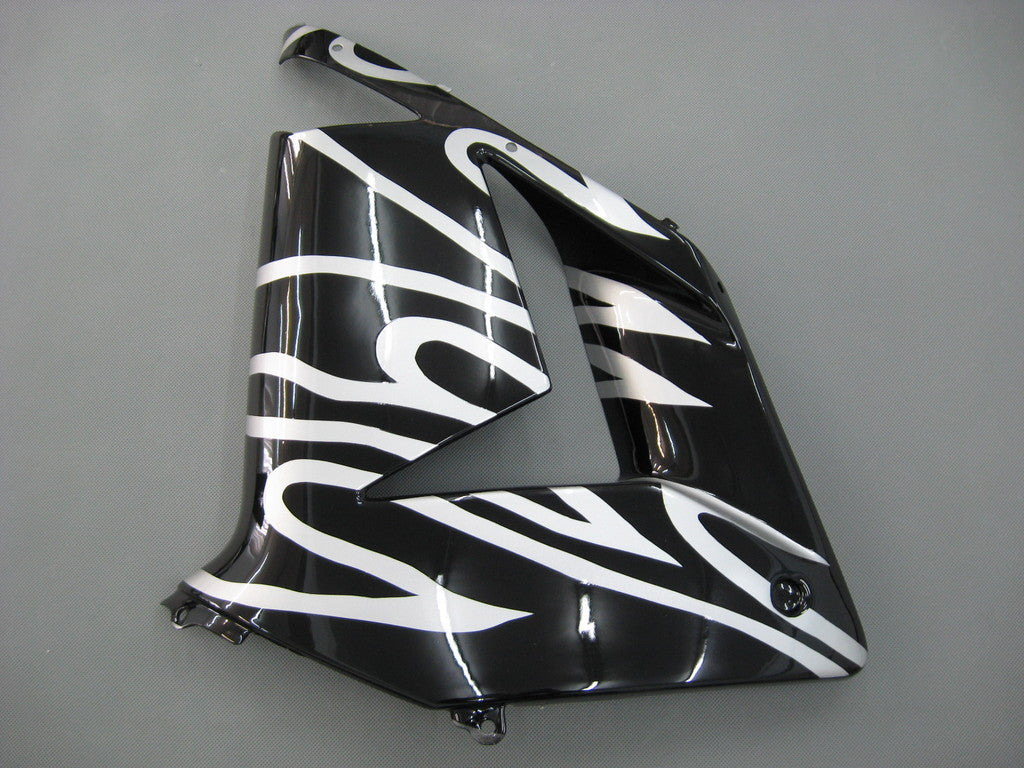 Fairings 2004-2005 Kawasaki ZX 10R Black & Silver Flame Ninja Generic
