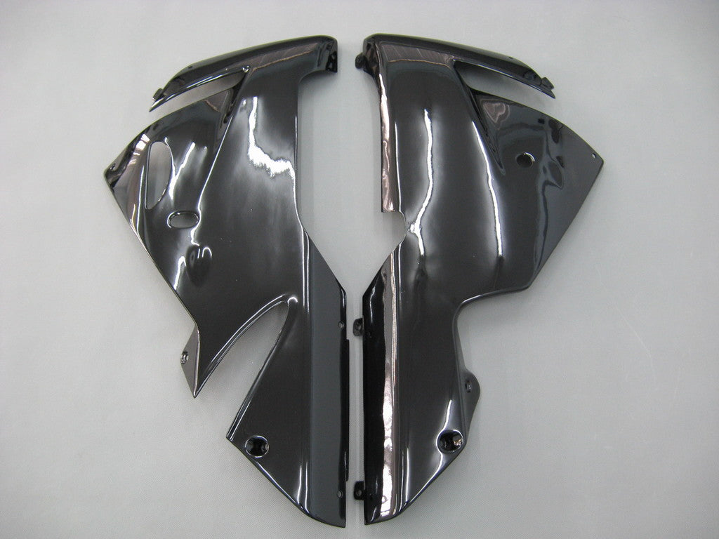 Fairings 2004-2005 Kawasaki ZX 10R Black & Silver Flame Ninja Generic