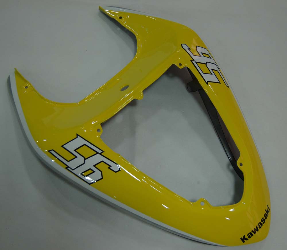 Fairings 2006-2007 Kawasaki ZX 10R Yellow Black No.56 Nakano Generic