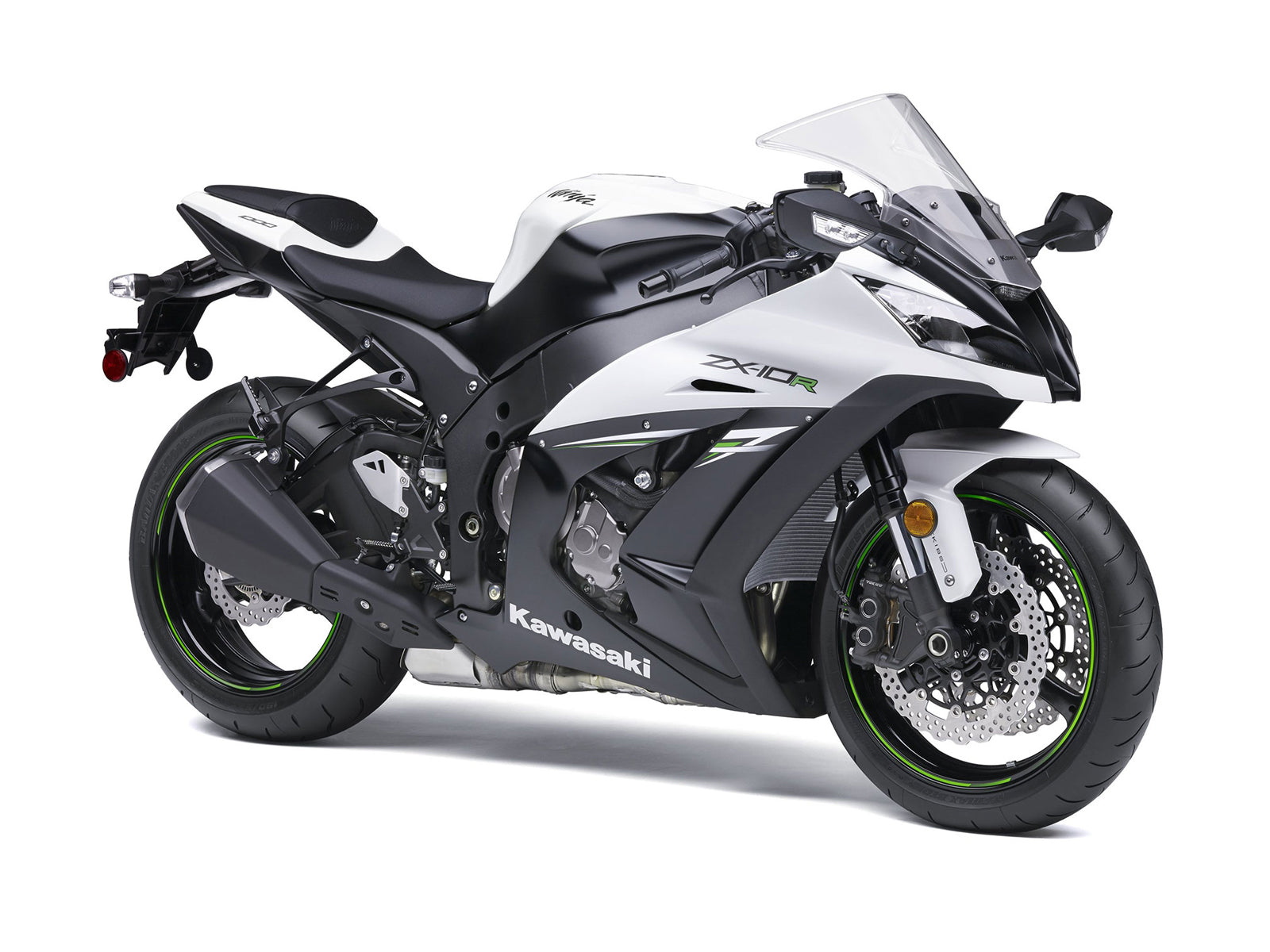 Fairings 2011-2015 Plastics Kawasaki ZX10R Ninja White Black ZX10R Generic