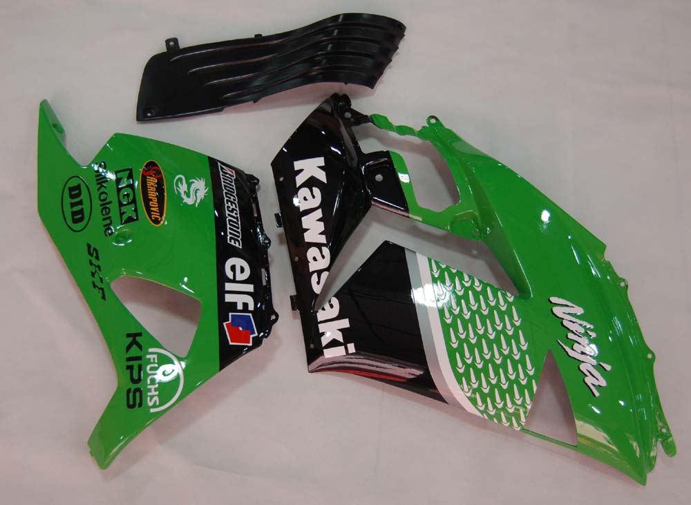 Fairings 2006-2011 Kawasaki ZX14R Green Black No.56 Nakano Generic