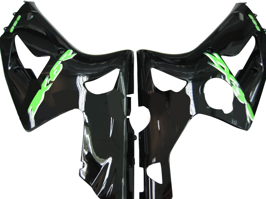 Fairings 2003-2004 Kawasaki ZX6R 636 Black Green ZX6R Generic