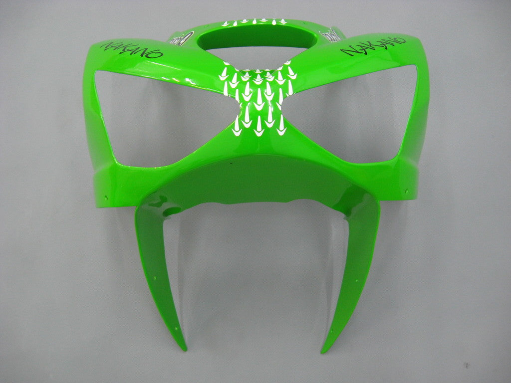 Fairings 2003-2004 Kawasaki ZX6R 636 Green Black No.56 ELF Generic