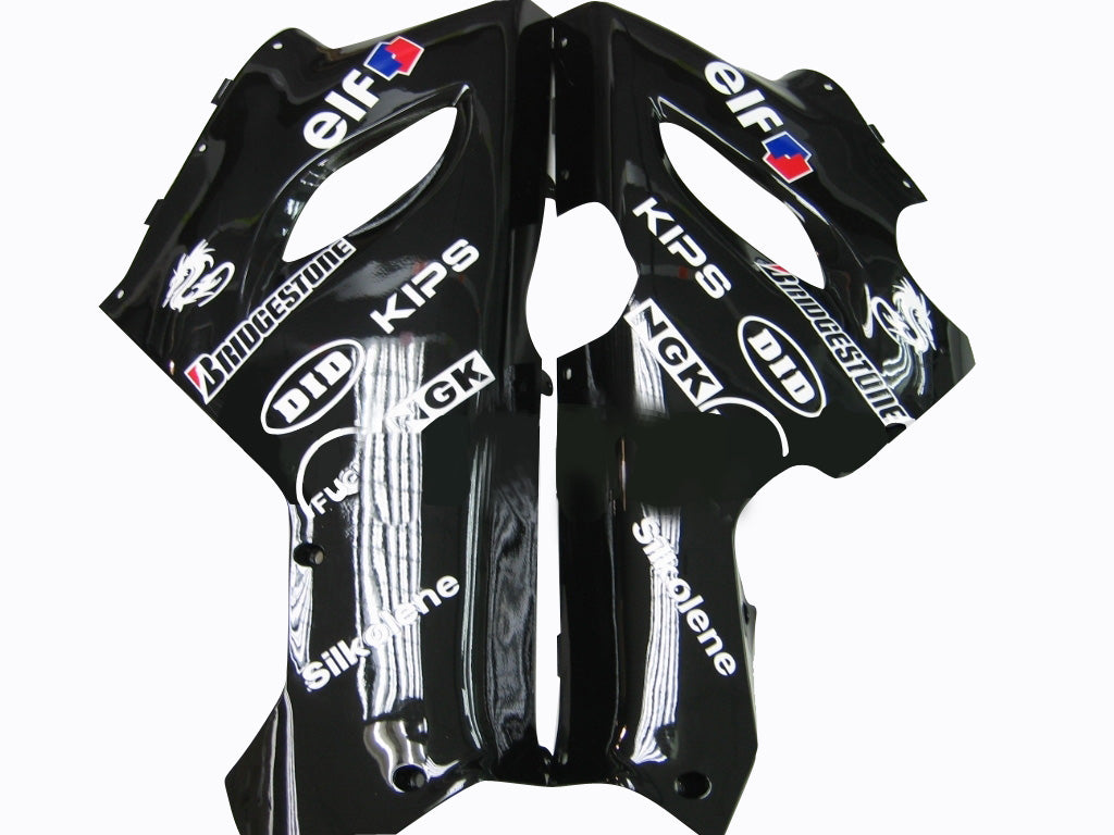 Fairings 2005-2006 Kawasaki ZX6R 636 White Black elf ZX6R Generic