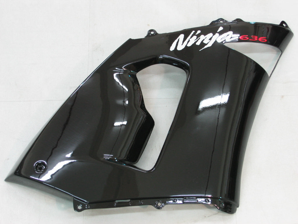Fairings 2005-2006 Kawasaki ZX6R 636 Black ZX6R Generic