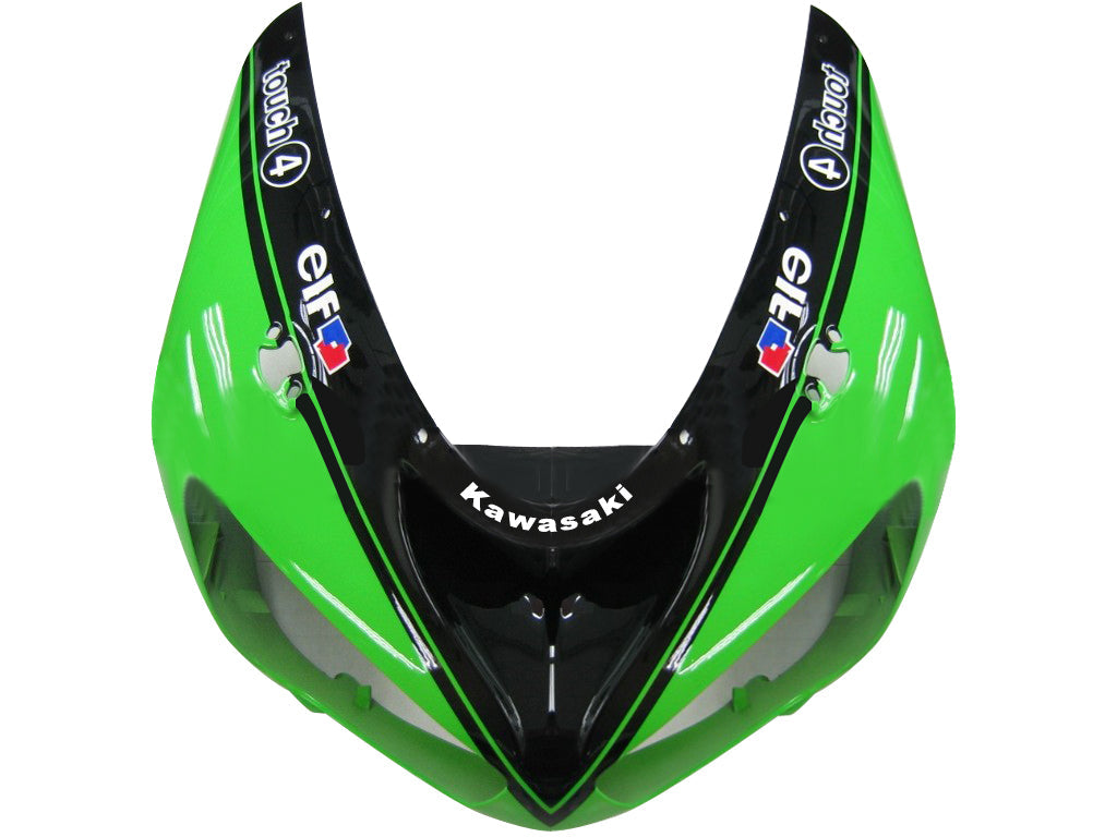Fairings 2005-2006 Kawasaki ZX6R 636 Green Black Kawasaki Generic