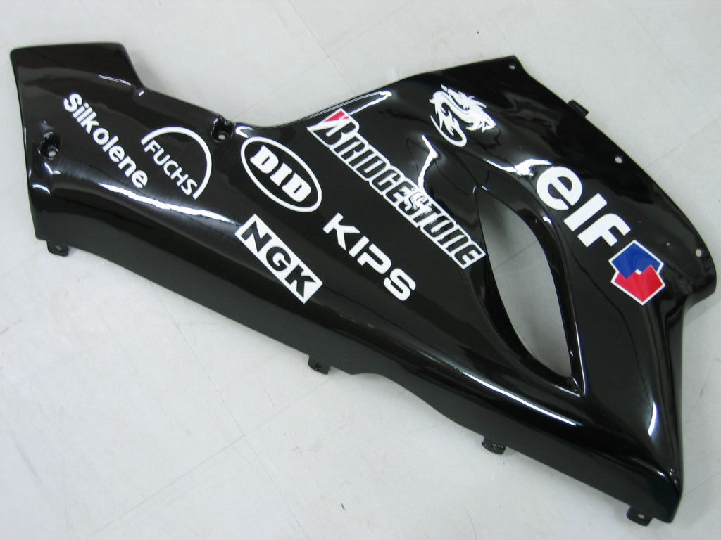 Fairings 2005-2006 Kawasaki ZX6R 636 Green Black No.14 ZX6R Generic