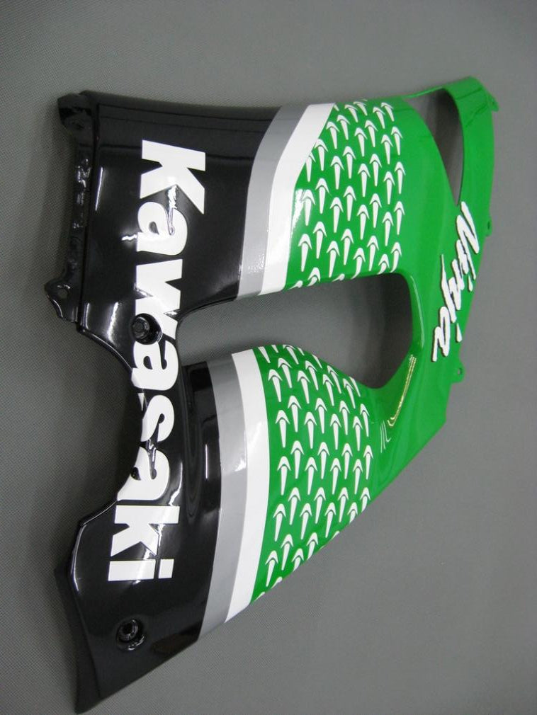 Fairings 2005-2006 Kawasaki ZX6R 636 Green Black No.56 Nakano Generic