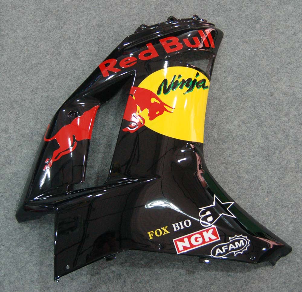 Fairings 2007-2008 Kawasaki ZX-R ZX636 Black Yellow Generic