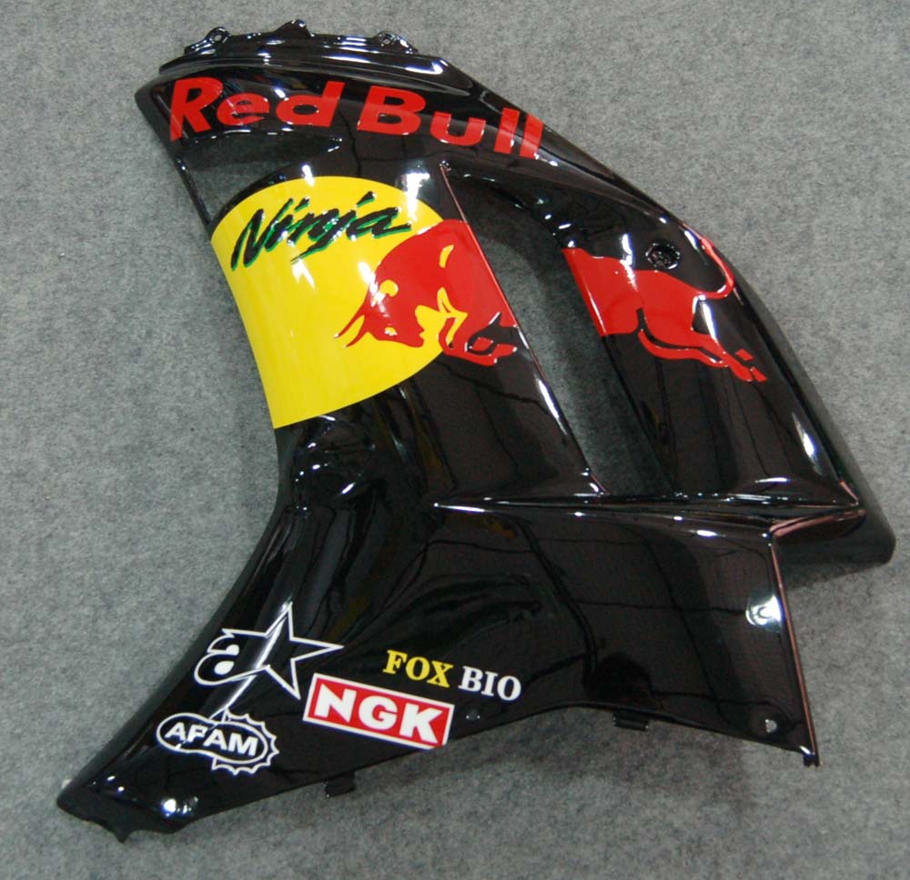 Fairings 2007-2008 Kawasaki ZX-R ZX636 Black Yellow Generic